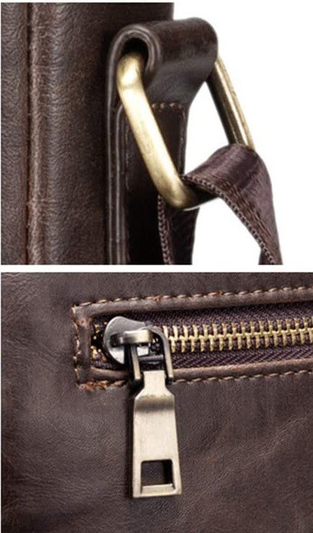 Herren Umhängetasche braun