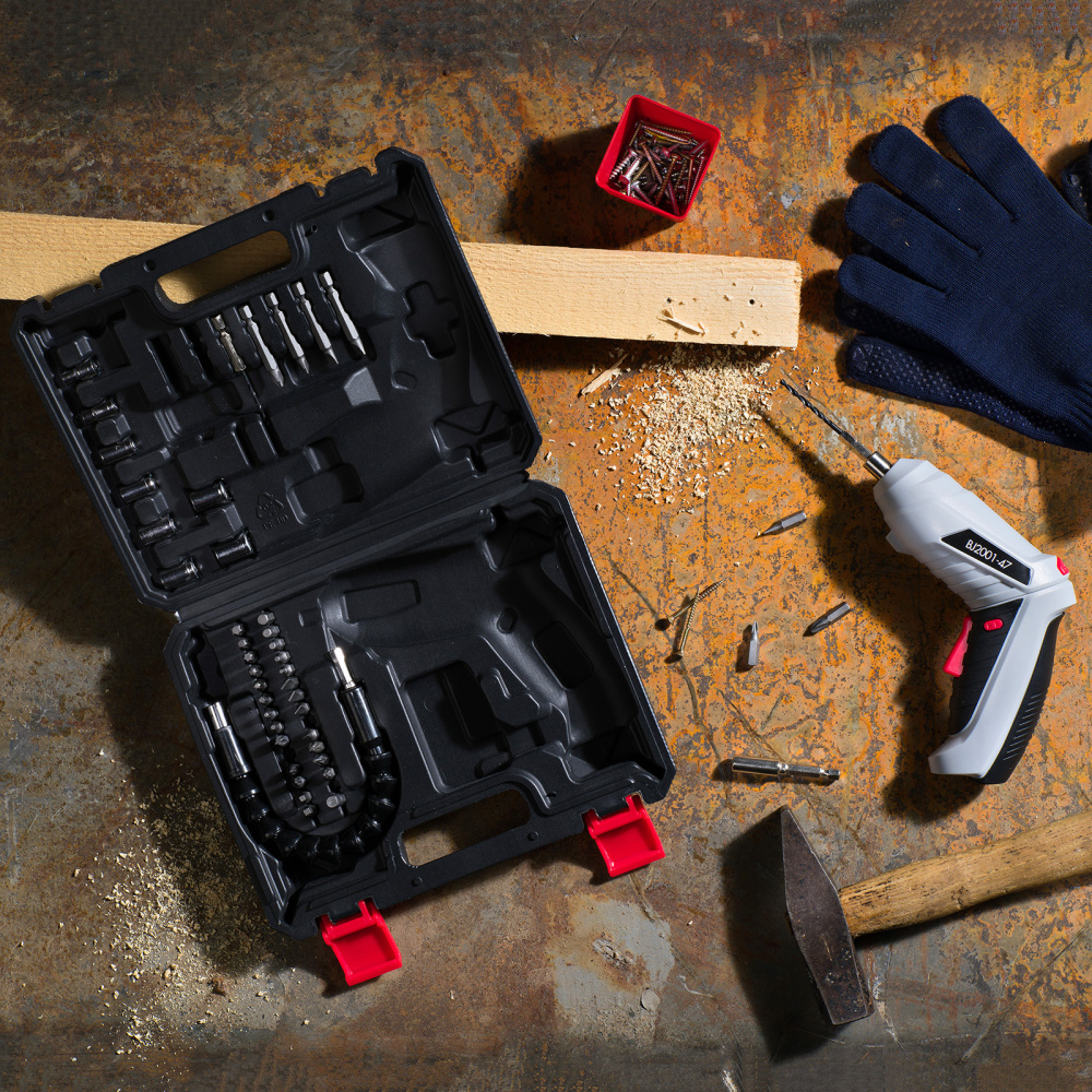 Akku-Stabschrauber 47-teilig