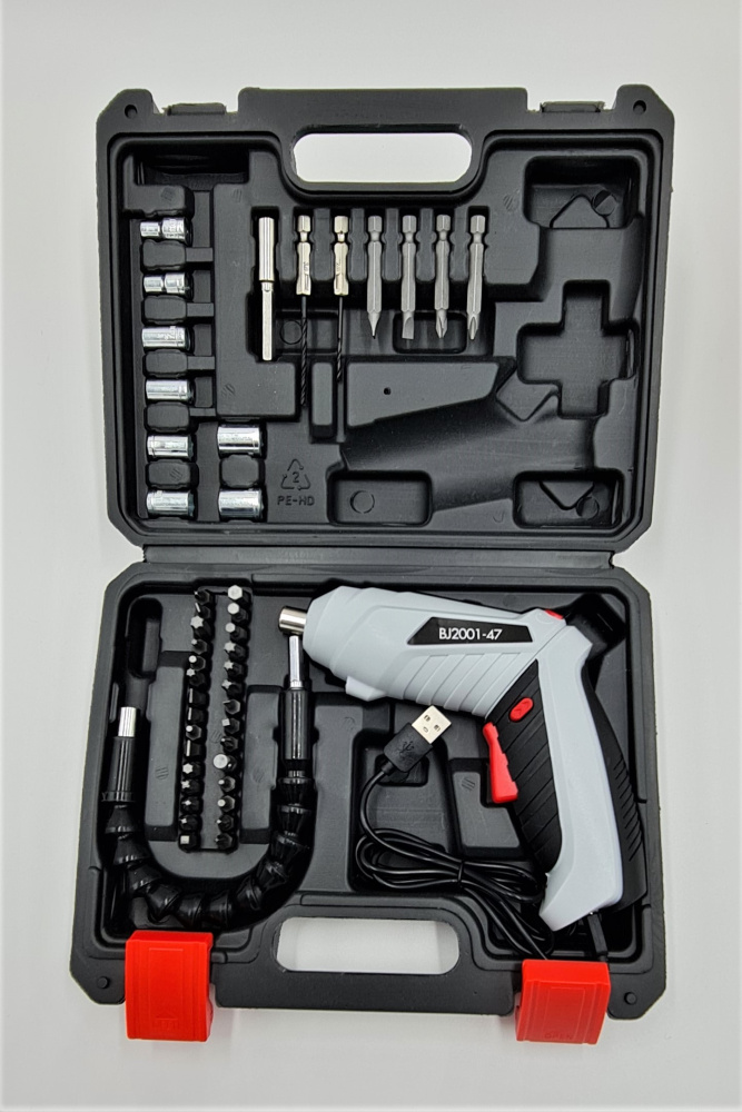 Akku-Stabschrauber 47-teilig