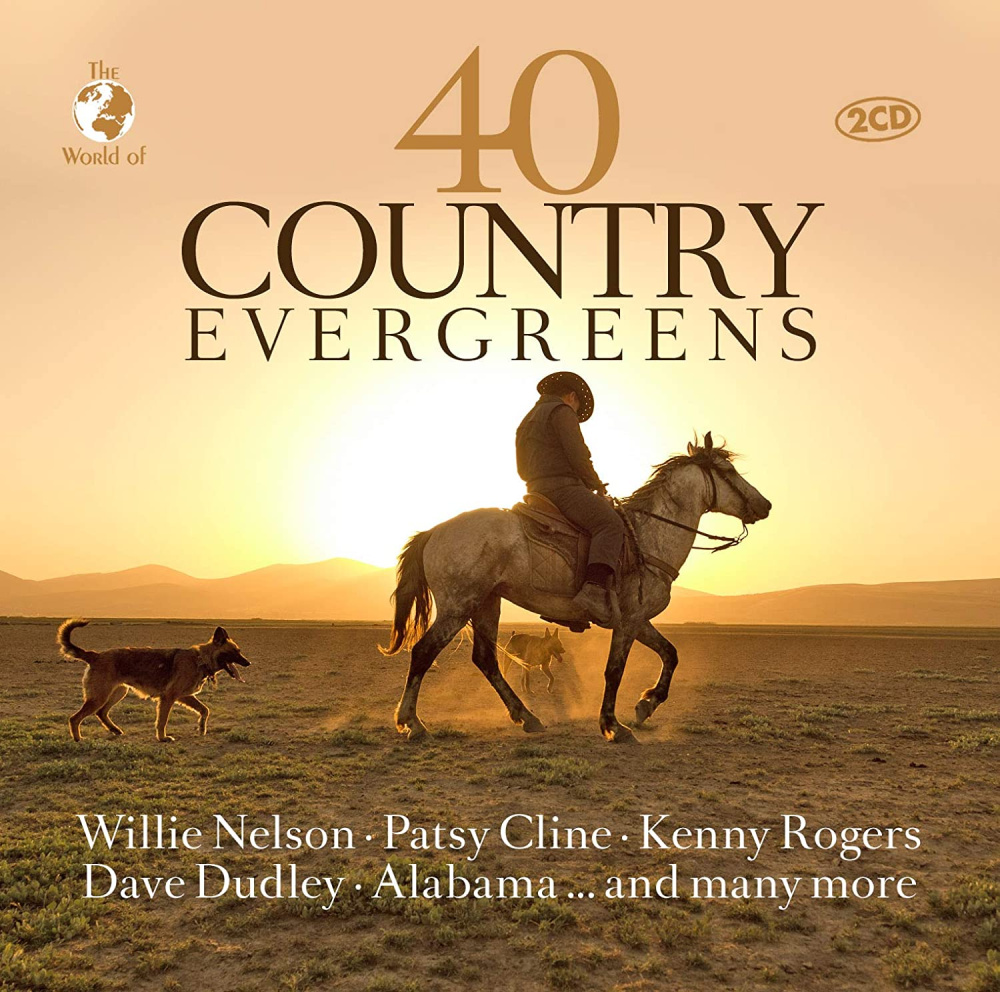 0194111007376 - 40 Country Evergreens - Willie-Cline Patsy-Rogers Kenny Nelson (CD)