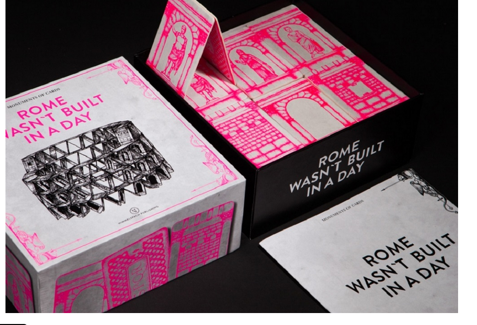 Das Kolosseum als Kartenhaus 