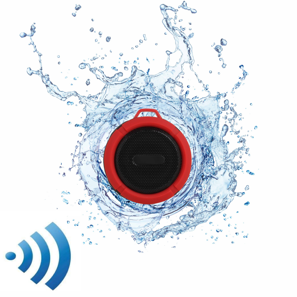 Bluetooth-Lautsprecher wasserdicht rot