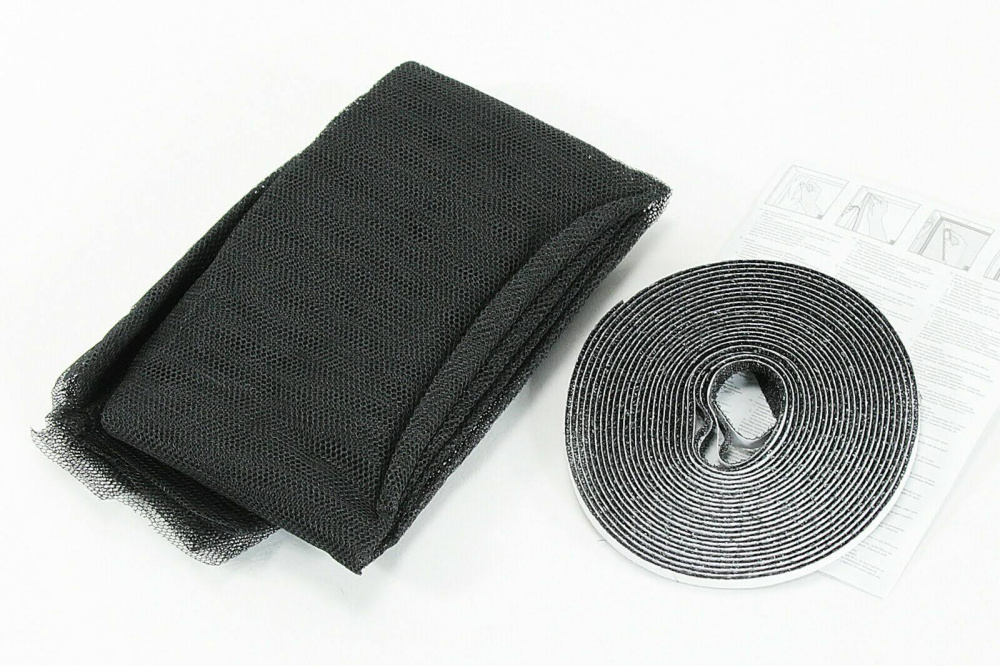 Fliegengitter für Fenster schwarz 130x150cm
