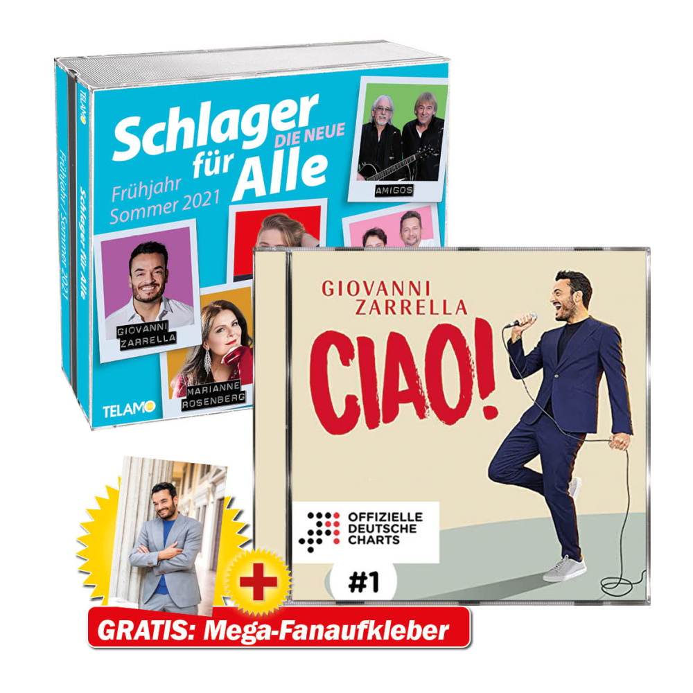 CIAO! + Schlager für alle + GRATIS Mega-Fanaufkleber