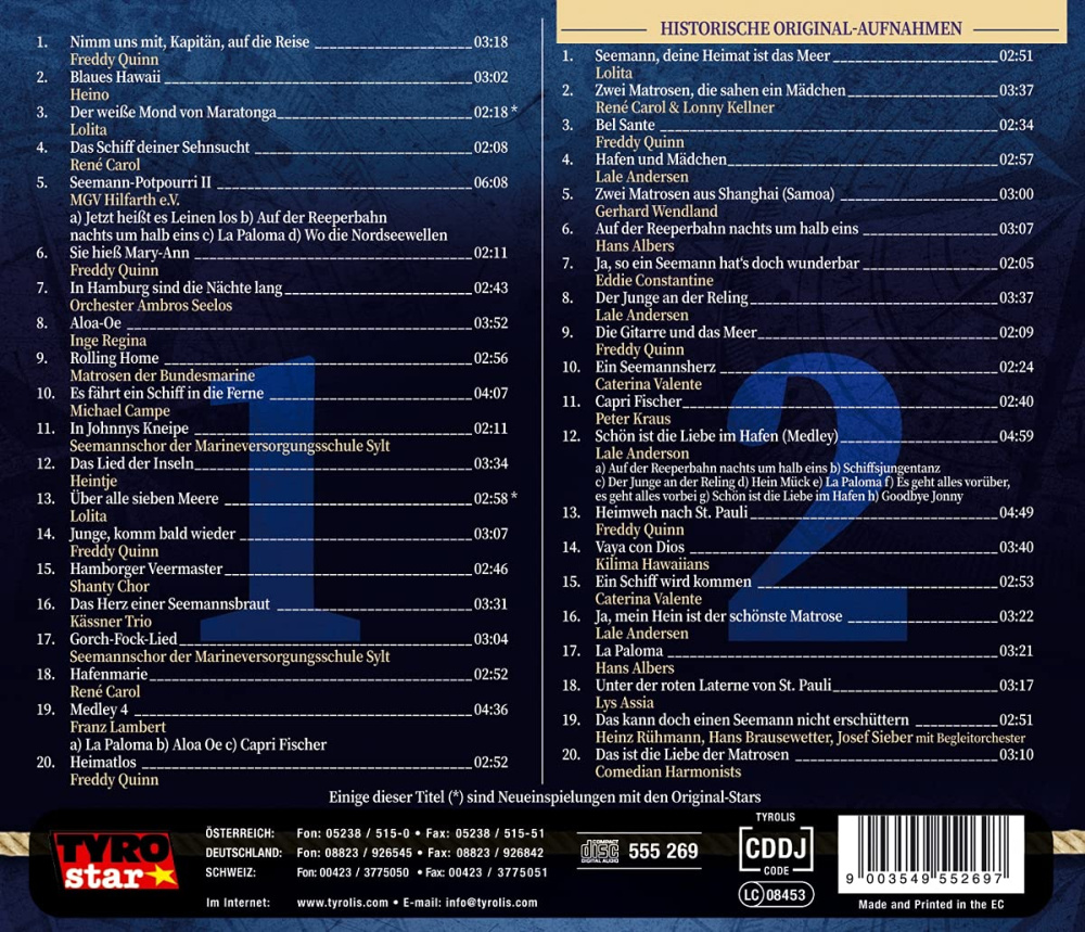 Die schönsten Seemannslieder