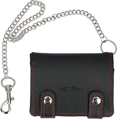 Brieftasche mit Kette schwarz