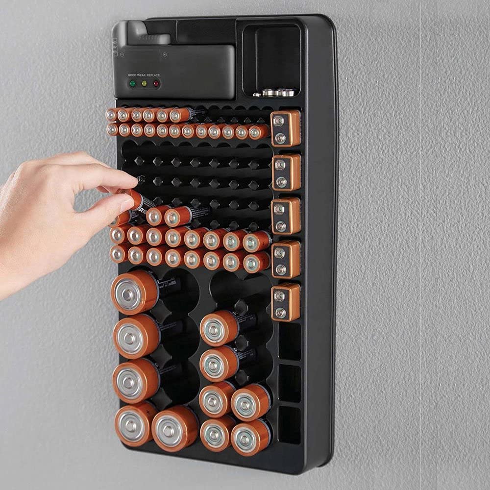 Batterie-Organizer mit Tester