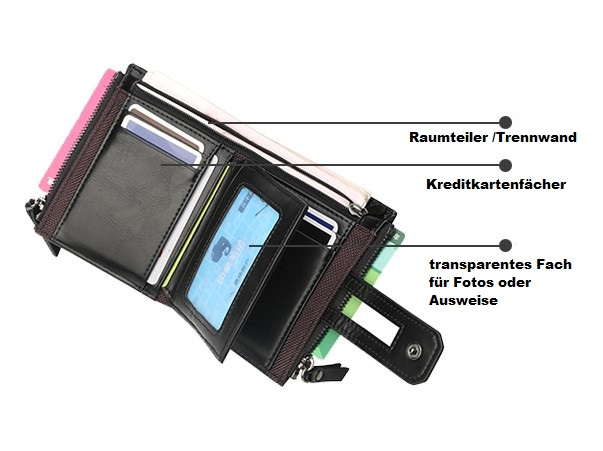 Herren Geldbörse schwarz