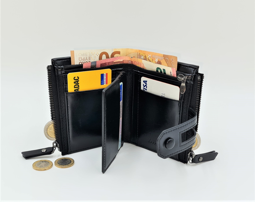 Herren Geldbörse schwarz