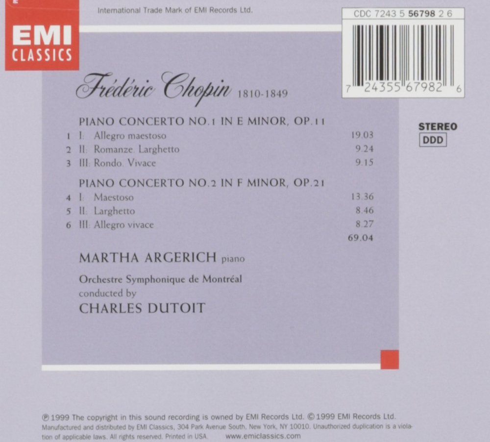 Chopin: Klavierkonzerte 1&2