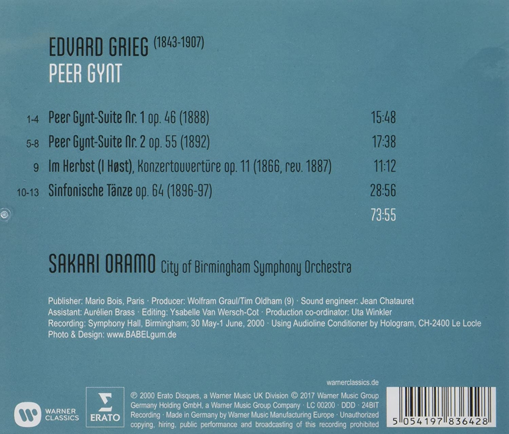 Grieg: Peer Gynt