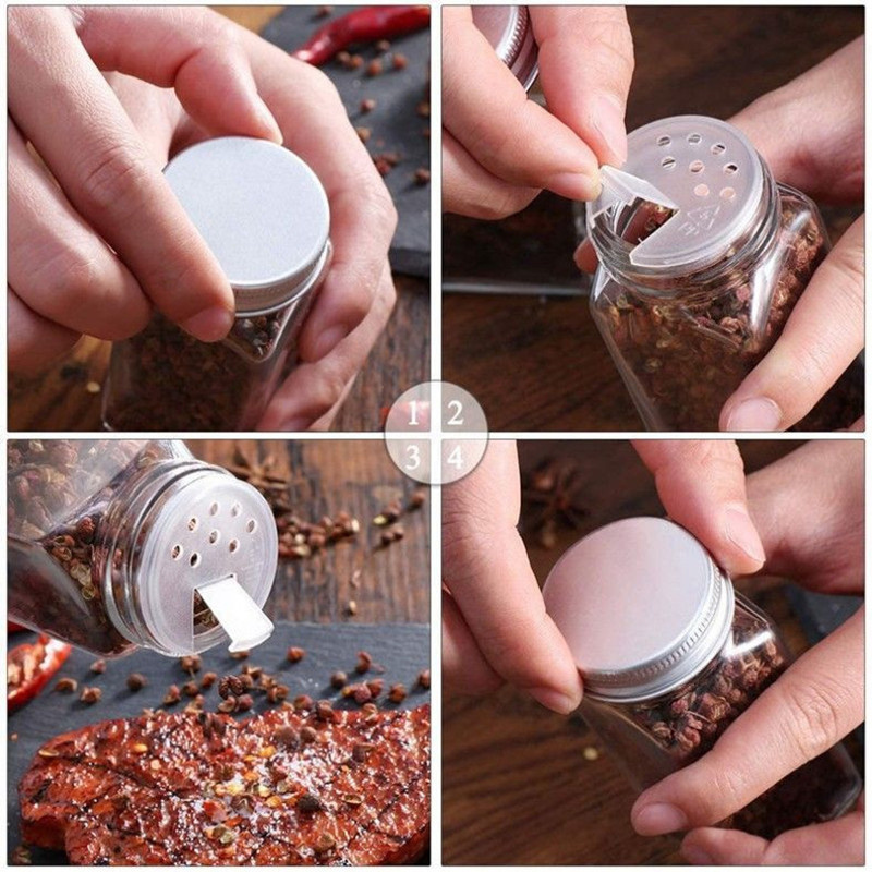 Gewürzgläser mit Edelstahl-Aromadeckel