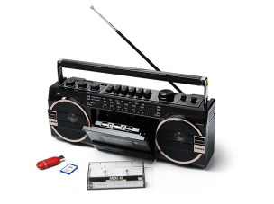 Radiokassettenrecorder schwarz