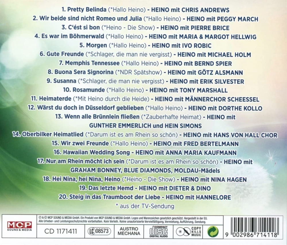 Meine 20 schönsten Duette