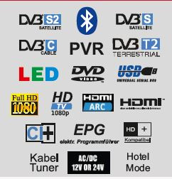 32" Smart LED-TV mit DVD-Player