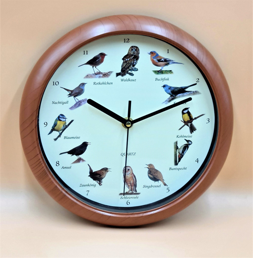 4047098942412 - Vogelstimmen-Wanduhr