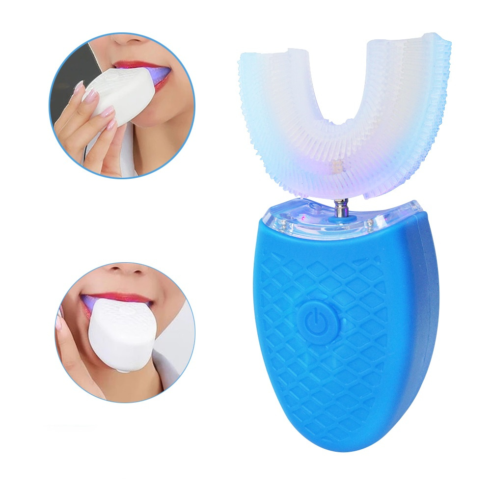 Elektrische Automatik-Zahnbürste blau