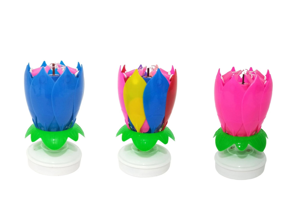 Musikalische rotierende Kerzen 3tlg.