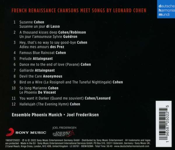 A Day with Suzanne. A Tribute to Leonard Cohen.