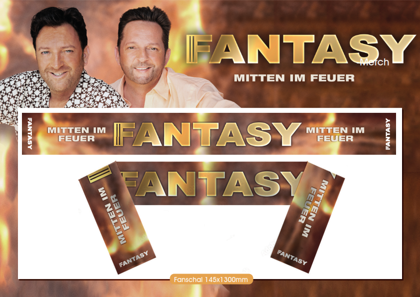 Produktabbildung: Fanschal Fantasy - Mitten im Feuer