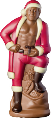 Weihnachtsmann aus Schokolade