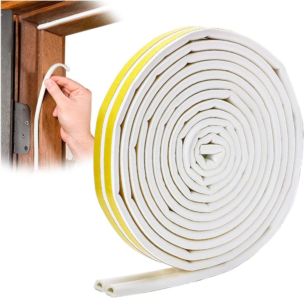 Fenster- und Türdichtung selbstklebend weiß