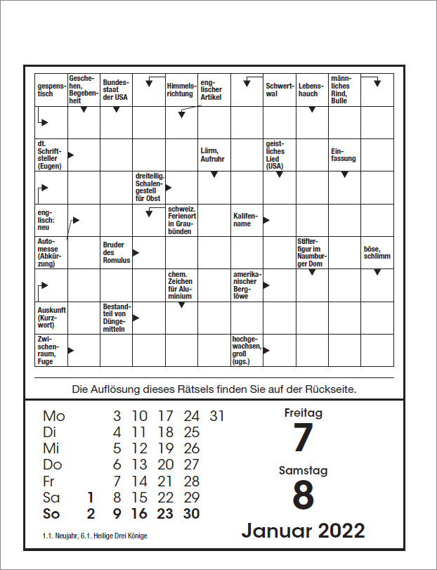 Rätselkalender 2023