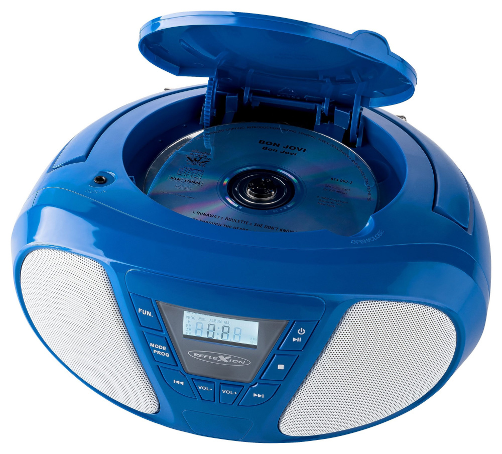 Boombox-Radio mit CD blau