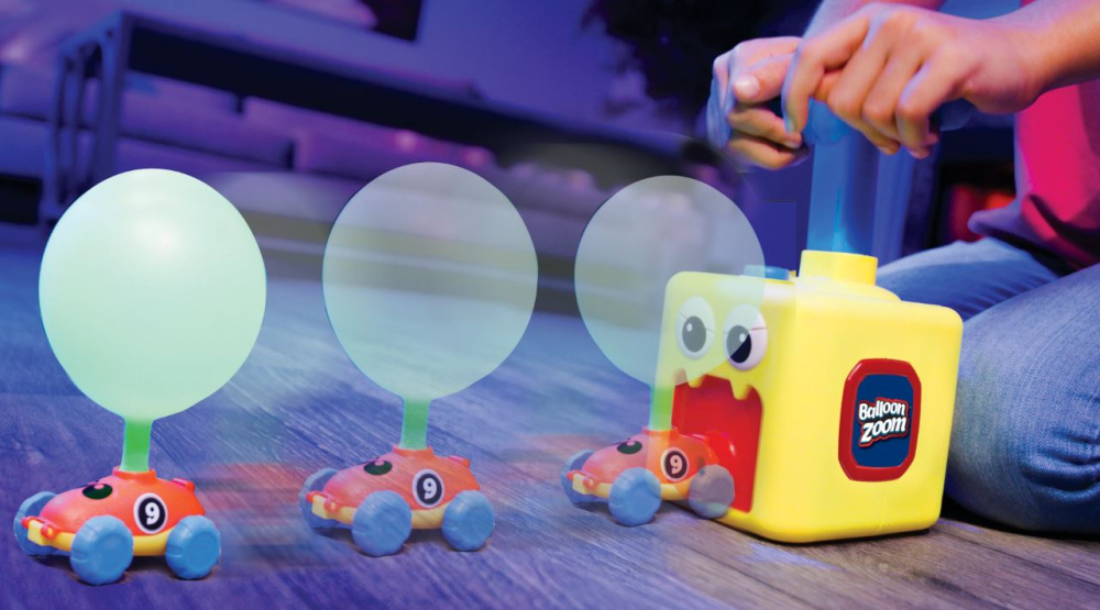 Balloon Zoom - Ballonbetriebenes Spielzeugset 