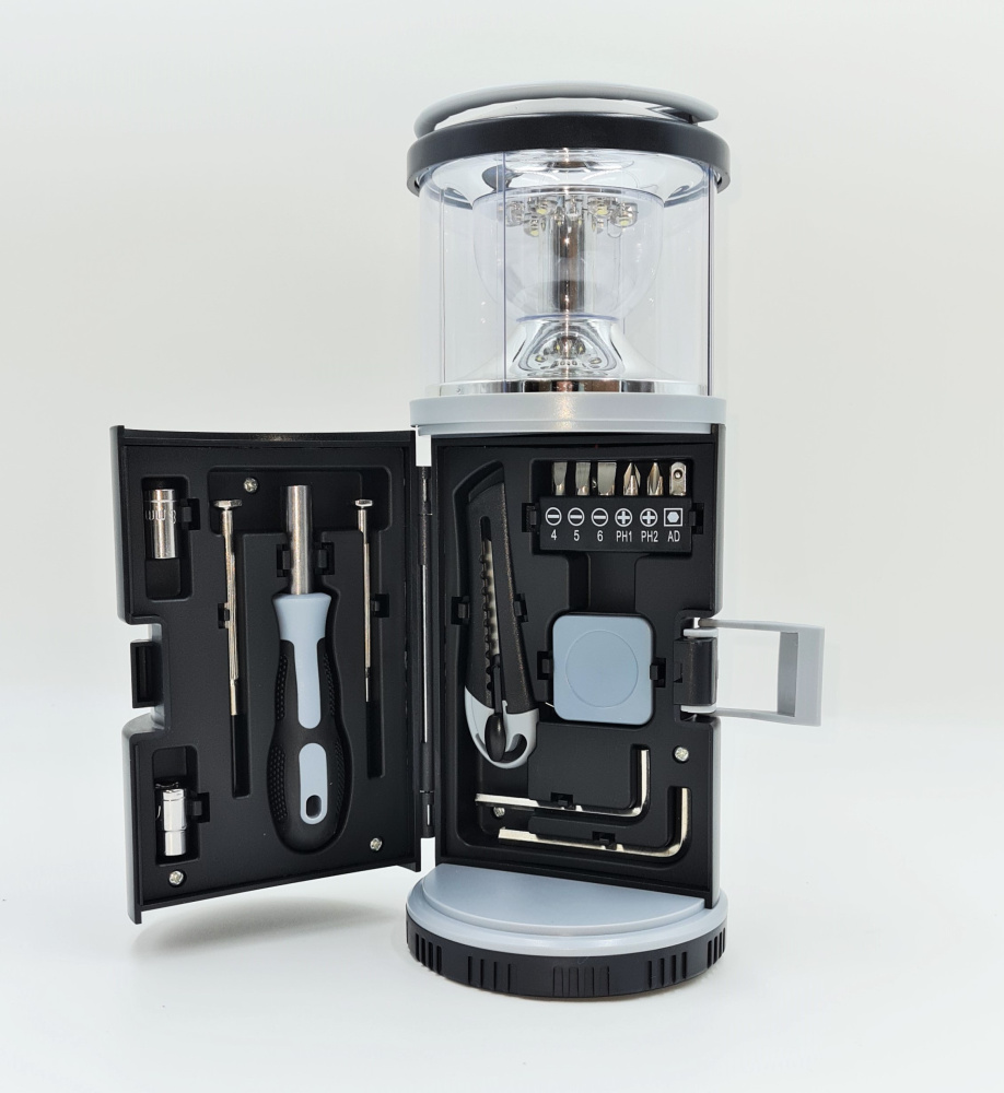 LED-Leuchte mit 15-teiliger Werkzeugbox