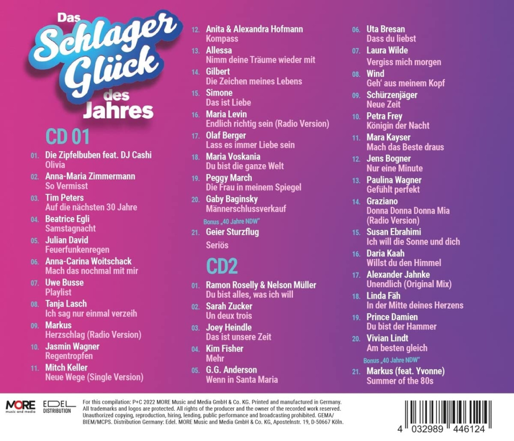 Das Schlager Glück des Jahres