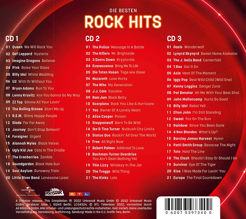Die Ultimative Chartshow - Die Besten Rock Hits