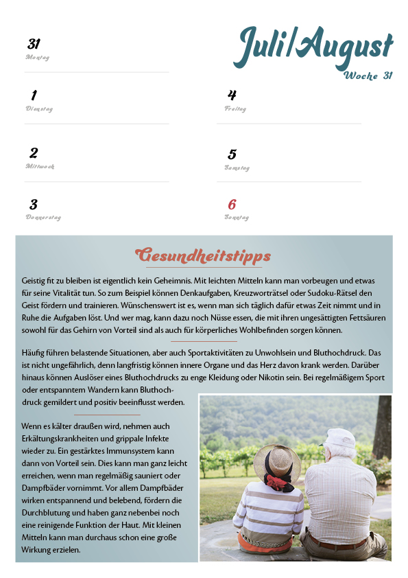 Rentnerkalender 2024