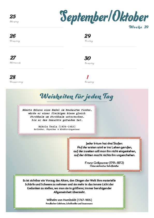 Rentnerkalender 2024