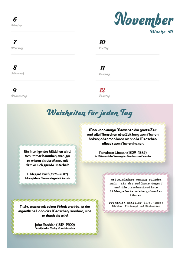 Rentnerkalender 2024