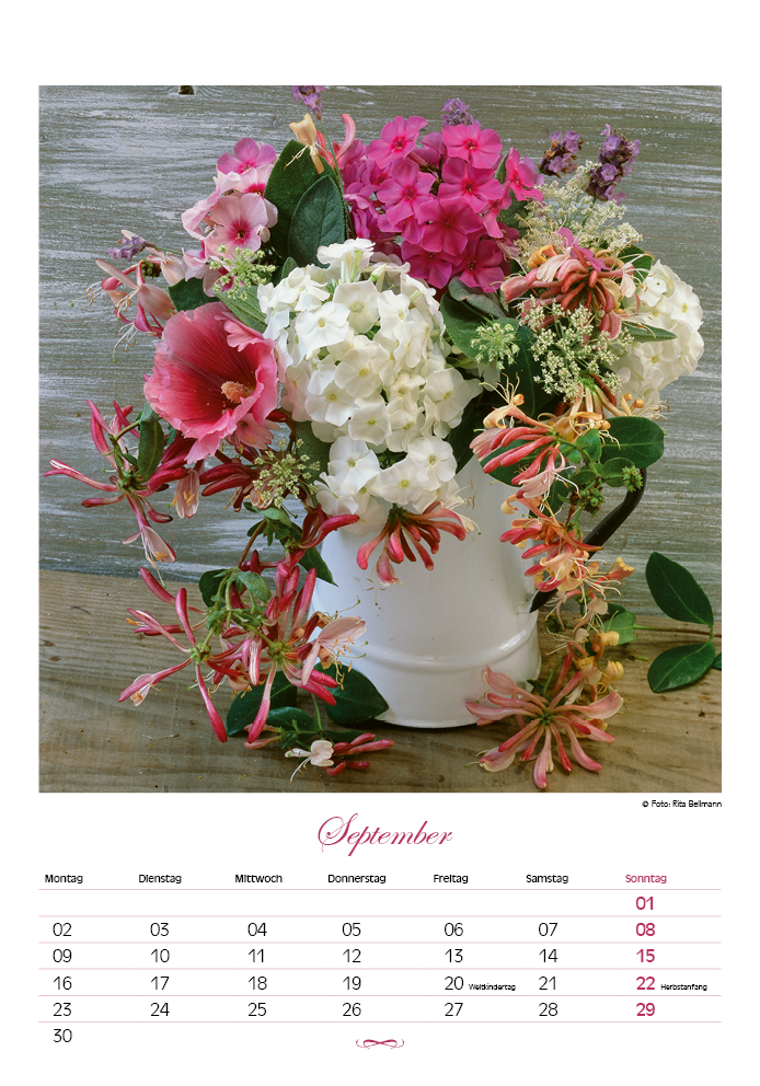 Blüten für das Jahr - Kalender 2024