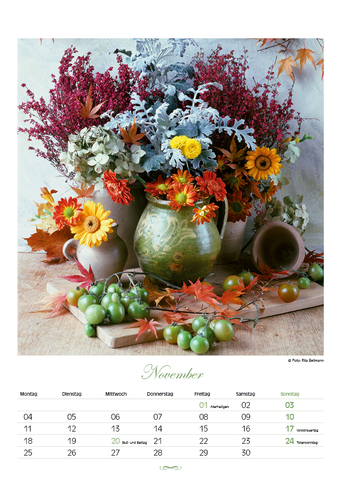 Blüten für das Jahr - Kalender 2024