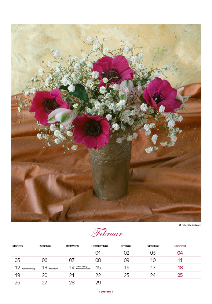 Blüten für das Jahr - Kalender 2024