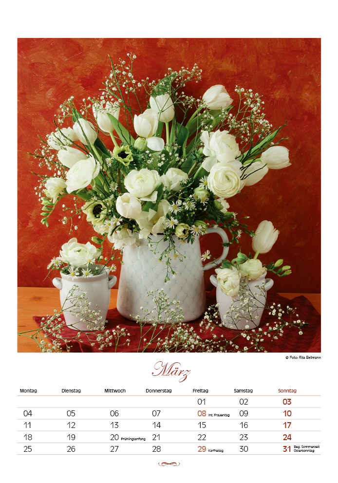 Blüten für das Jahr - Kalender 2024