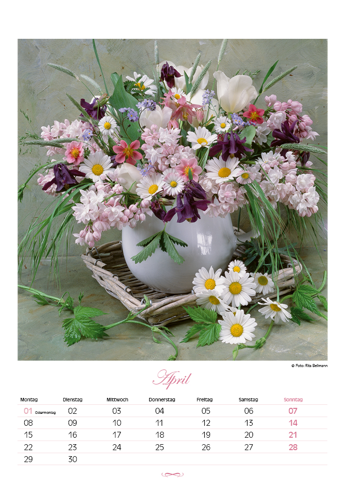 Blüten für das Jahr - Kalender 2024