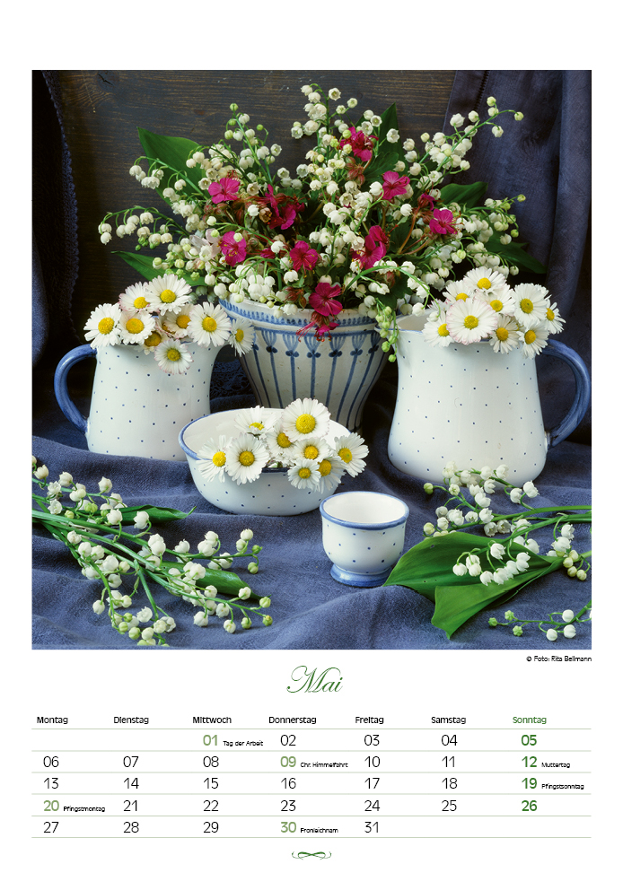 Blüten für das Jahr - Kalender 2024