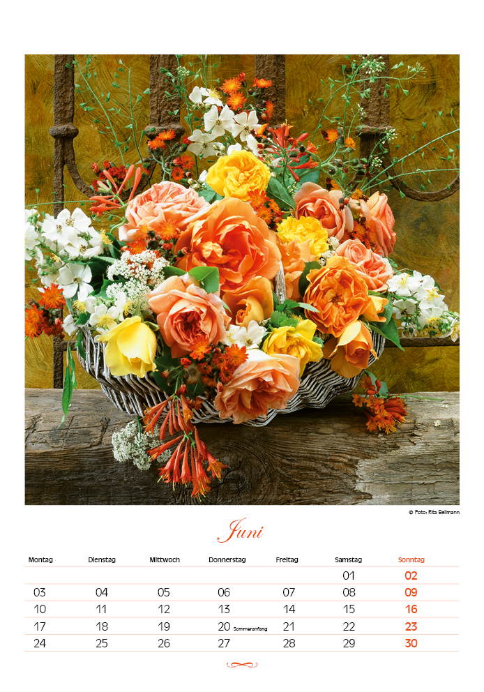 Blüten für das Jahr - Kalender 2024