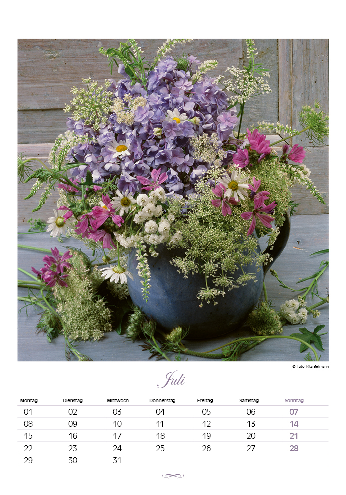 Blüten für das Jahr - Kalender 2024