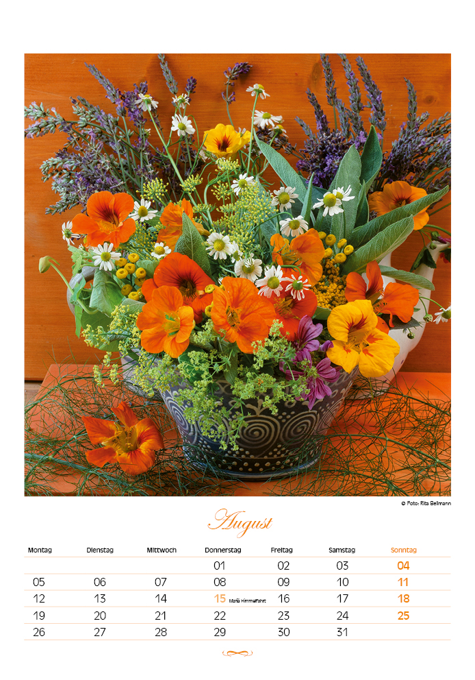 Blüten für das Jahr - Kalender 2024