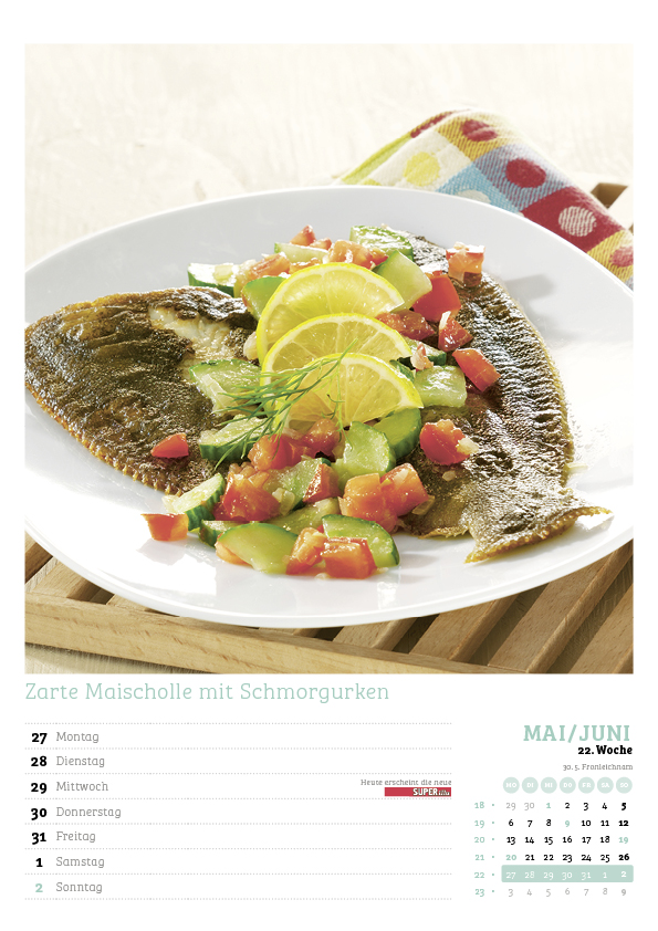 Der große SUPERillu Küchenkalender 2024