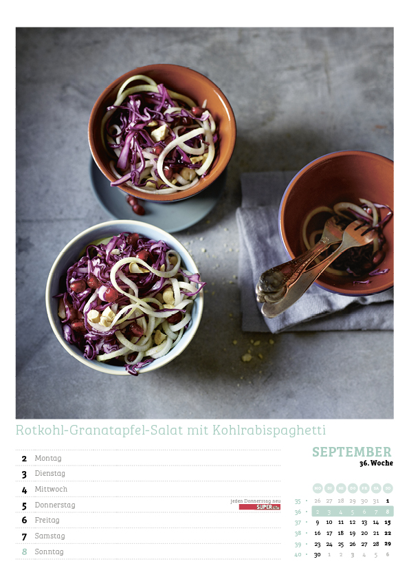 Der große SUPERillu Küchenkalender 2024
