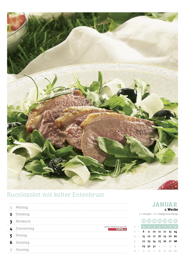 Der große SUPERillu Küchenkalender 2024
