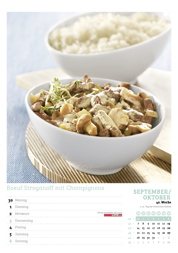 Der große SUPERillu Küchenkalender 2024