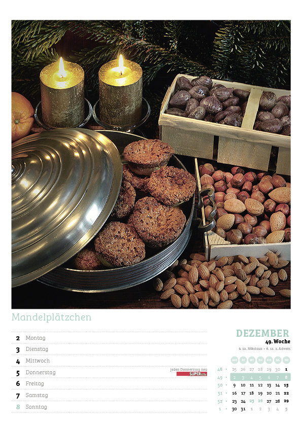 Der große SUPERillu Küchenkalender 2024