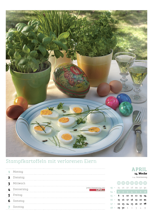 Der große SUPERillu Küchenkalender 2024